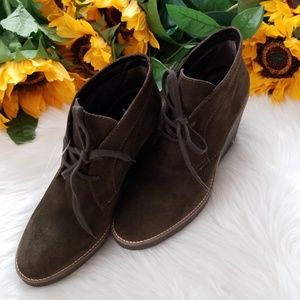 Aquatalia  Vianna Suede Desert Wedge Bootie